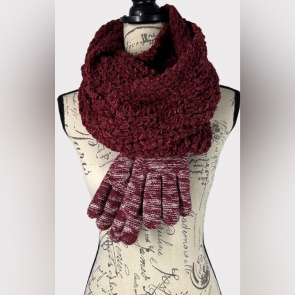 Sonoma, The Super Cozy Scarf, Pair Of Gloves, Size OS